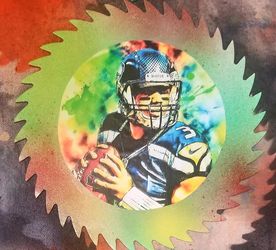 Russell Wilson Seattle Seahawks Decorative Saw Blade