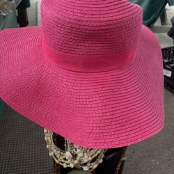 Pink floppy Hat