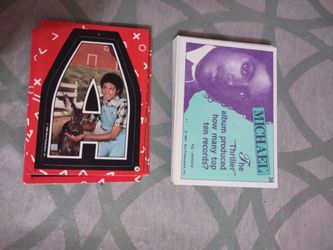 1984 Michael Jackson series 2 Near complete set sticker lot