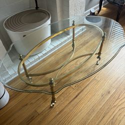 Two Piece Glass Table