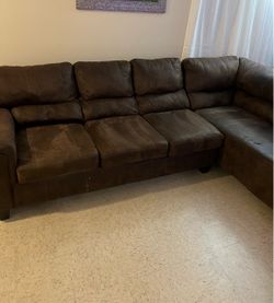 Brown couches