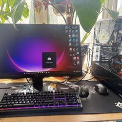 VR Gaming PC (PC, Peripherals, VR Headset And Logitech Racing Wheel)