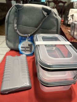 Lonchera Y Toper Para La Comida Y Fruta Y Si Hielo