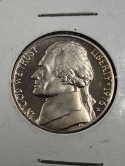 1976-S Jefferson Nickel in Proof finish.