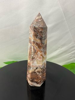 Crystal Crazy Lace Agate Tower