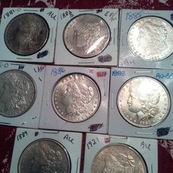 Silver Dollars Lot Of 8 Silver Dollars For Sale 