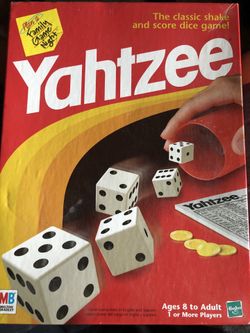 Yahtzee dice game complete