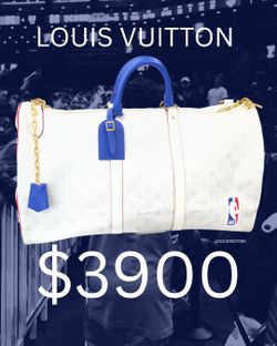 Louis Vuitton Nba Keepall Bandouliere 55 White Purse