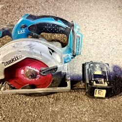 Makita Cordless Tools: Reciprocating Saw, Angle Grinder, Circular Saw, Oscillating Multi-Tool, Charger & 2 Batteries 