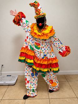 Professional Handmade Clown Costume Complete Set XL–3XL
