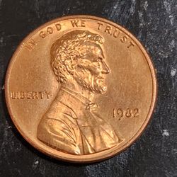 1 Cent 1982 No Mint Mark 2.60 Gr