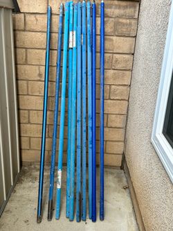 Concrete finishing poles