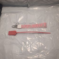 Off White Keychain And Zip Tye-pink-new