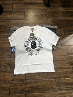 Crome hearts bape shirts, White and black