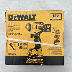 Dewalt 12v 3/8” Impact Wrench Kit 