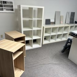 (7) IKEA Shelf Units 
