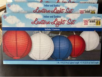 4th of July Latern Light Set
