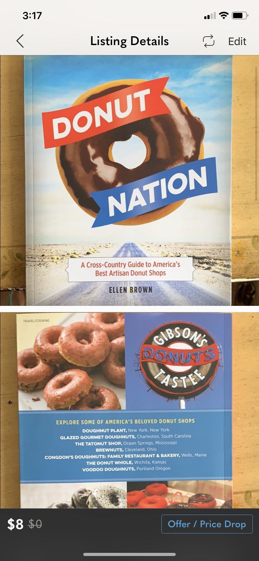 Donut Nation Cookbook and Travel Book
