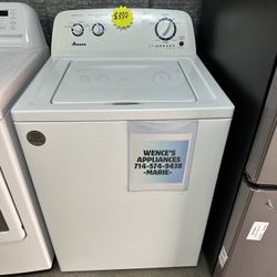TOP LOAD AMANA WASHER WITH AGITATOR 