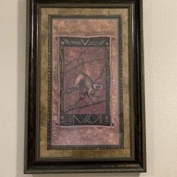 DECORATIVE FRAMED WALL ART/ 46”X30”/ RETAIL IS $200/ ASKING $65