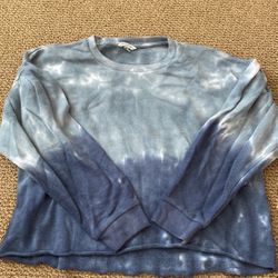 tie dye cropped crewneck