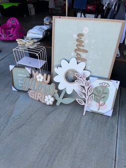 Boho Floral Wall Decor Sign Bundle