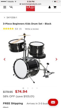 Very good condition drum set Professional beginners