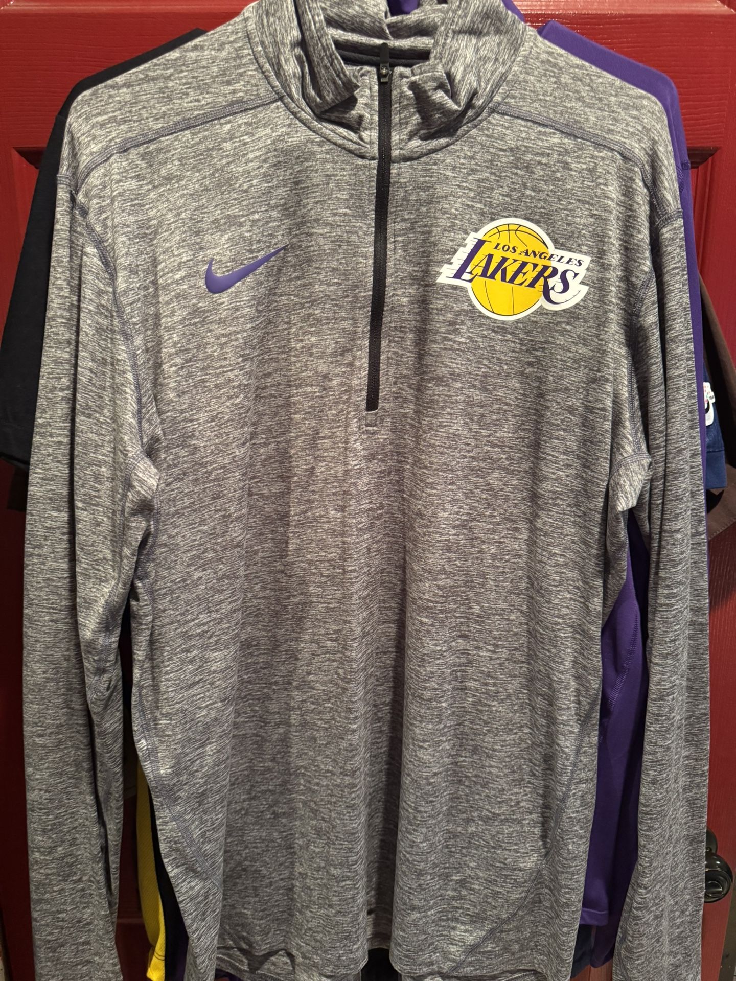 Nike Lakers Half Zip Dri-Fit LS Shirt