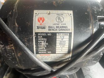 Toyang 8” bench grinder