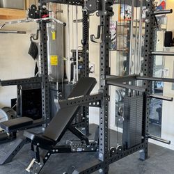 NEW SQUAT RACK POWER RACK WITH ATTACHMENT - FREE DELIVERY 