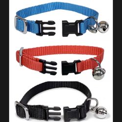 Small Animal Bell Collar 3pc Set
