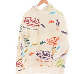 Von Dutch White Multicolor Sweatshirt And Sweatpants 