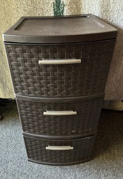 Sterilite Three-Drawer Storage Unit