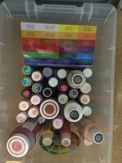 Mixed acrylic/craft paints