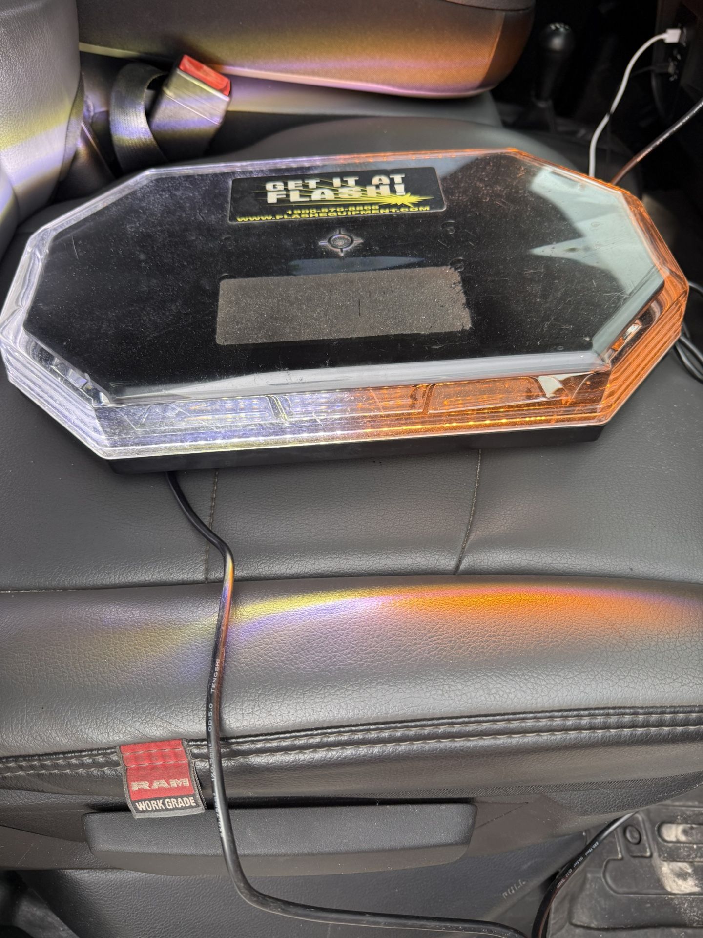 Magnet Mount Mini Amber Emergency LED Light Bar