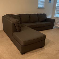 Charcoal Grey Sectional Couch 