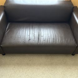 Leather  Brown Sofa 