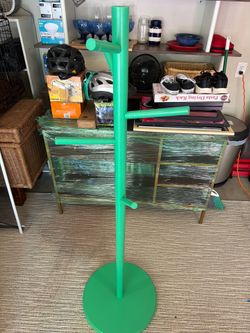 Modern Green Coat Rack / Freestanding Hat & Jacket Stand
