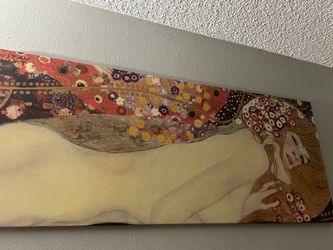Gustav Klimt Water Serpents Canvas Wall Art