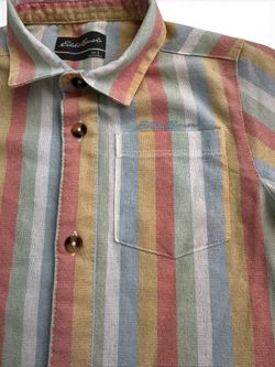 Eddie Bauer Kids Size 5 Striped Button-Up Shirt
