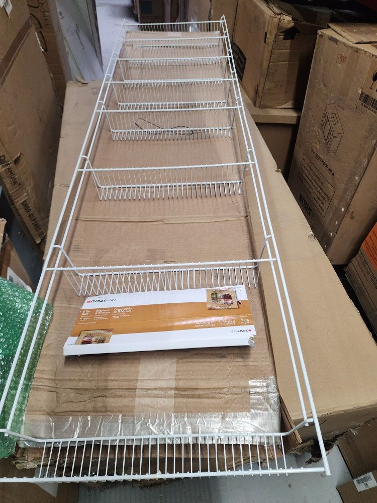 ClosetMaid
Deluxe 72" H x 19" W 8 Tier Wall / Door Mount Ventilated Wire Cabinet Pantry Storage Rack