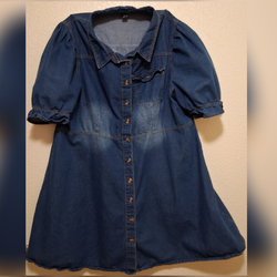 Denim shein dress size 22