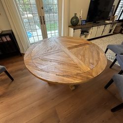 Round Rustic Dining Table/Kitchen Table