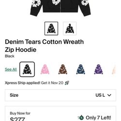 Denim Tears Zip Up 