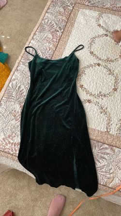 Emerald green sparkle dress