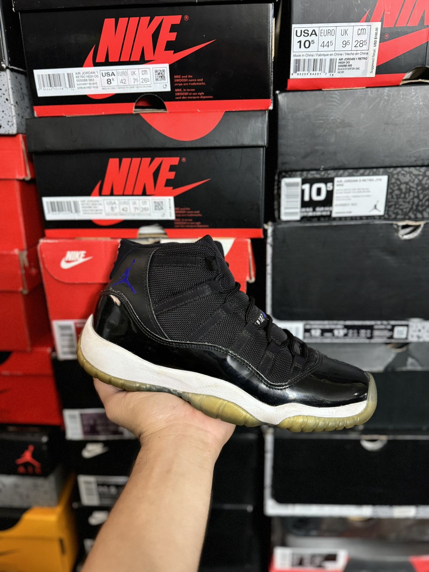 2016 Jordan Space Jam 11s size 6.5Y USED But Clean