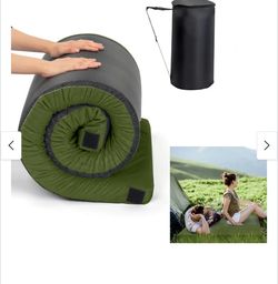 Memory Foam Camping Mattress,2.5in Portable Floor Mat for Sleeping Mat Roll Up Floor Mattress Foldable Backpacking