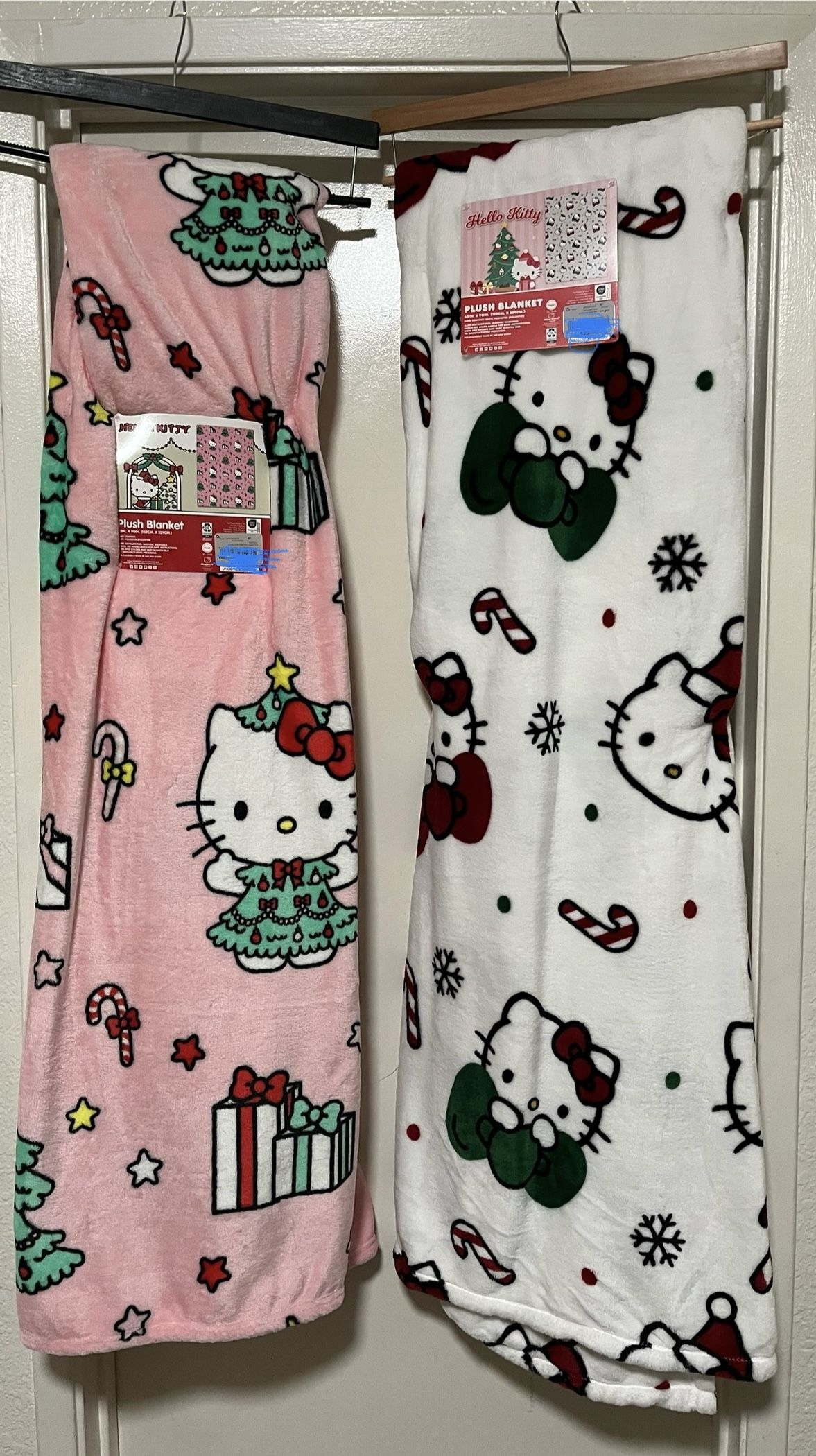 hello kitty xmas blankets