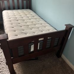 Cherrywood Twin Bed (s)  with mattress