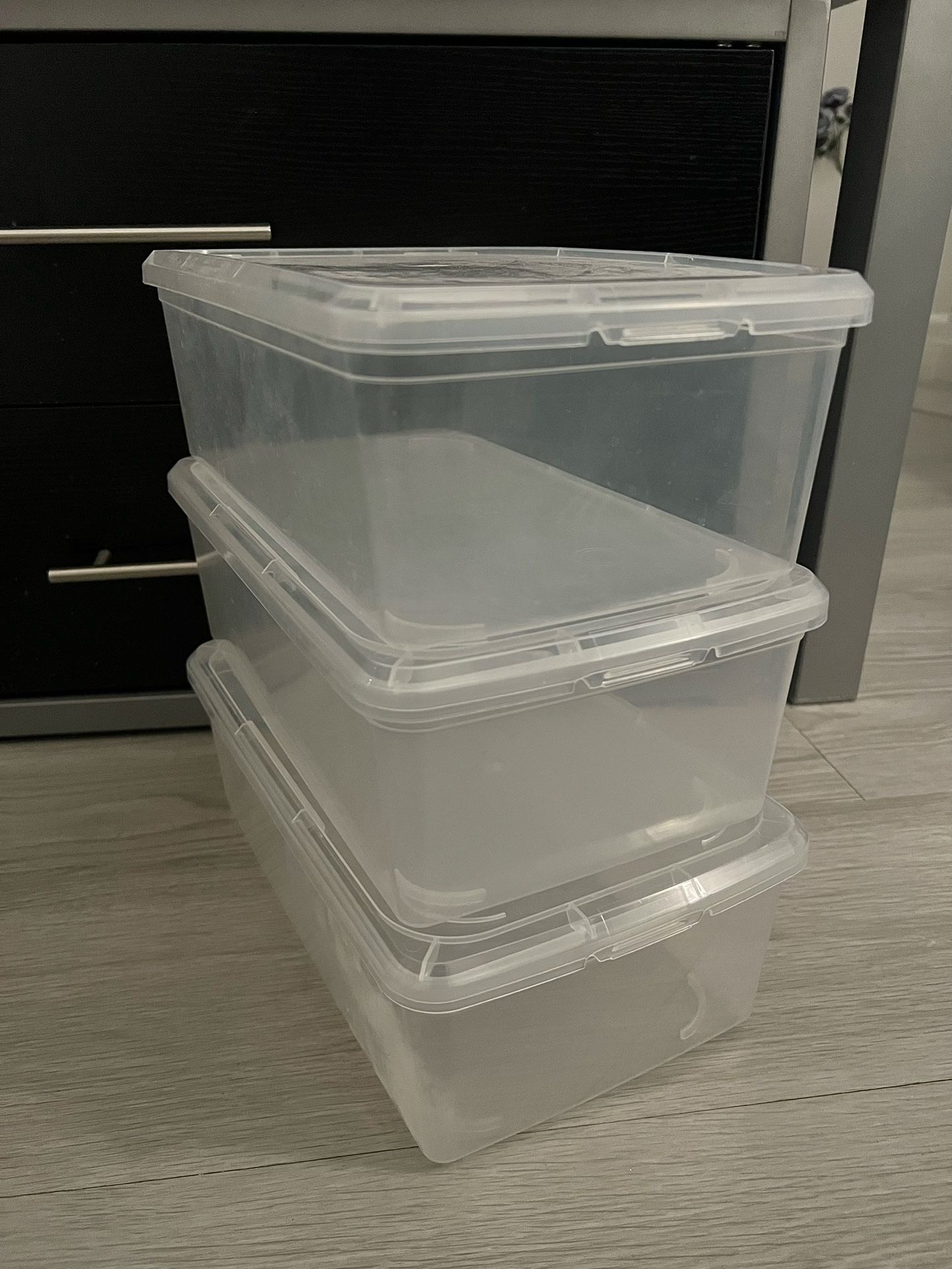 Box Storage Organizer, Clear, ( 2 Count)